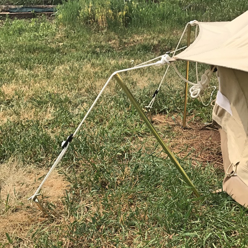 Short Guy Rope Poles  Breathe Bell Tents Australia